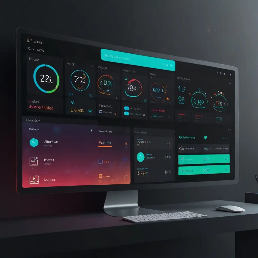 roosterlab-digital-tools-lightweight-productivity-solutions Minimal UI displaying compact utility apps like timers, notes, and converters for improved digital workflows